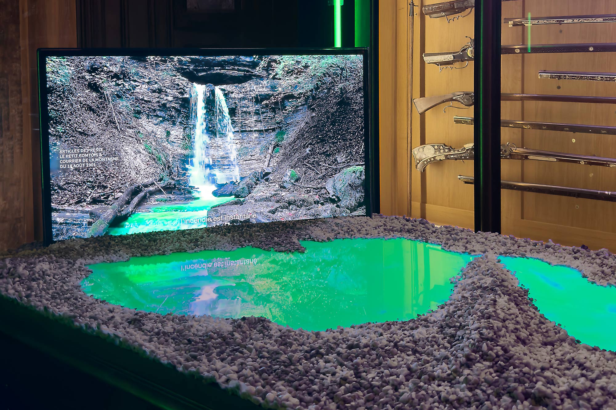 Contre-récits de l’eau, vue d’exposition