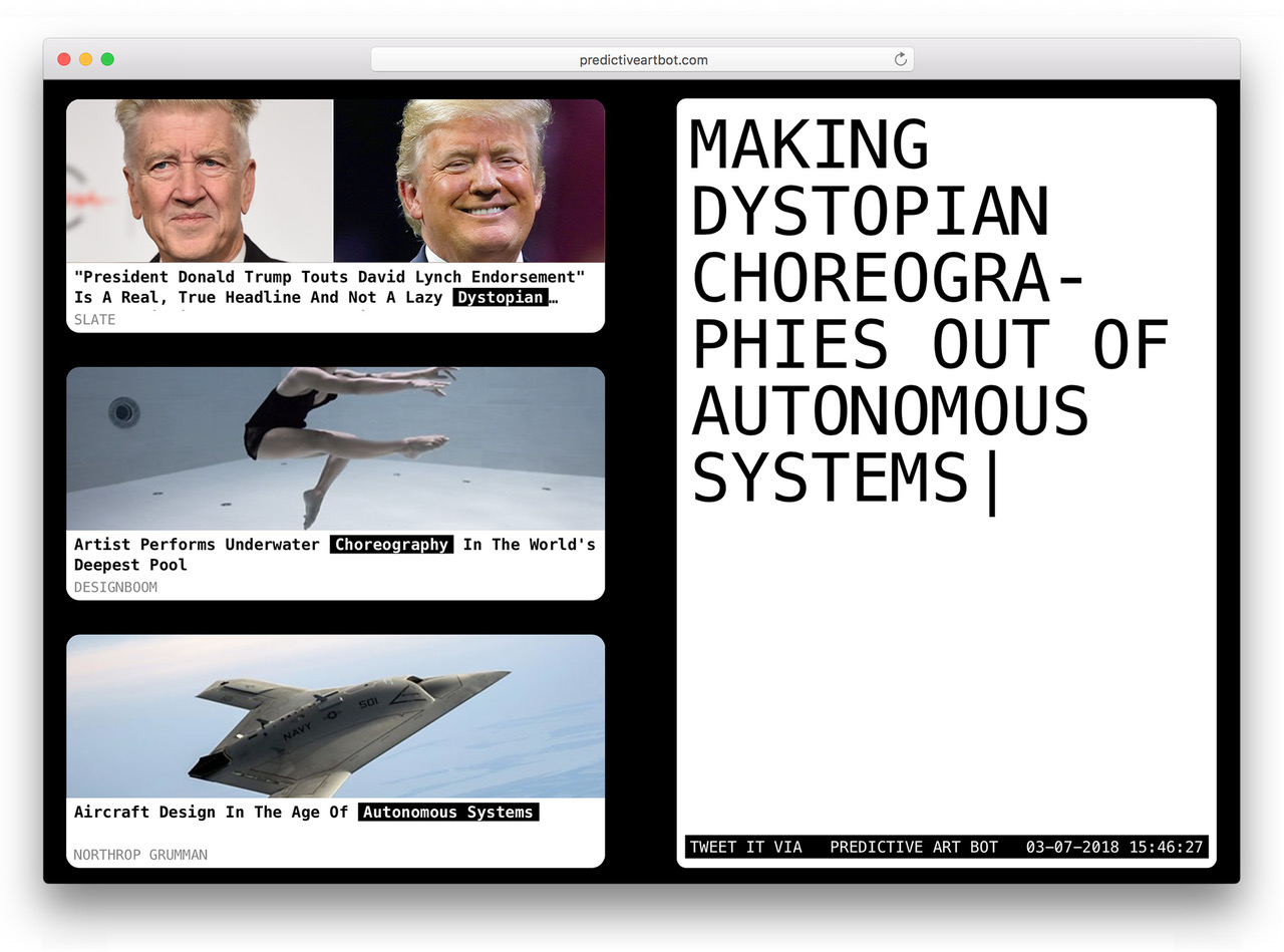 predictive art bot pab v4 web by DISNOVATION.ORG