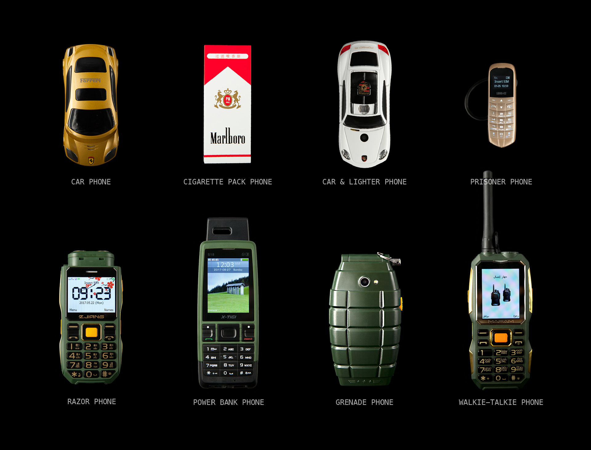 Collection de téléphones hybrides